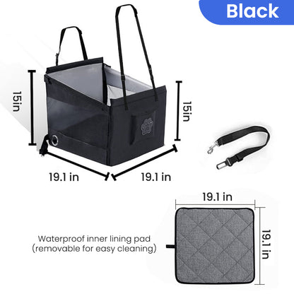 EVAAM® Dog Car Seat Portable Travel Bags for Small and Medium dogs - EVAAM