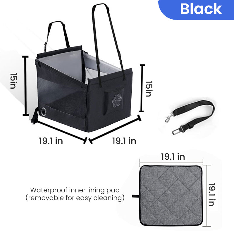 EVAAM® Dog Car Seat Portable Travel Bags for Small and Medium dogs - EVAAM