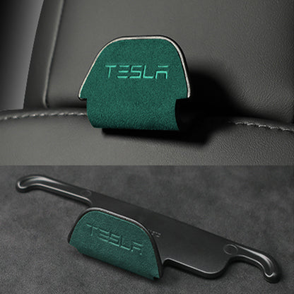Alcantara Headrest Hanger Hooks for Tesla Model 3/Y (2017-2023)-EVAAM® - EVAAM