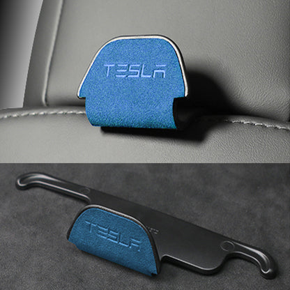 Alcantara Headrest Hanger Hooks for Tesla Model 3/Y (2017-2023)-EVAAM® - EVAAM