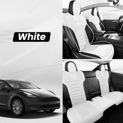 2024 Model 3 Highland EVAAM® Suede Seat Covers Set - EVAAM