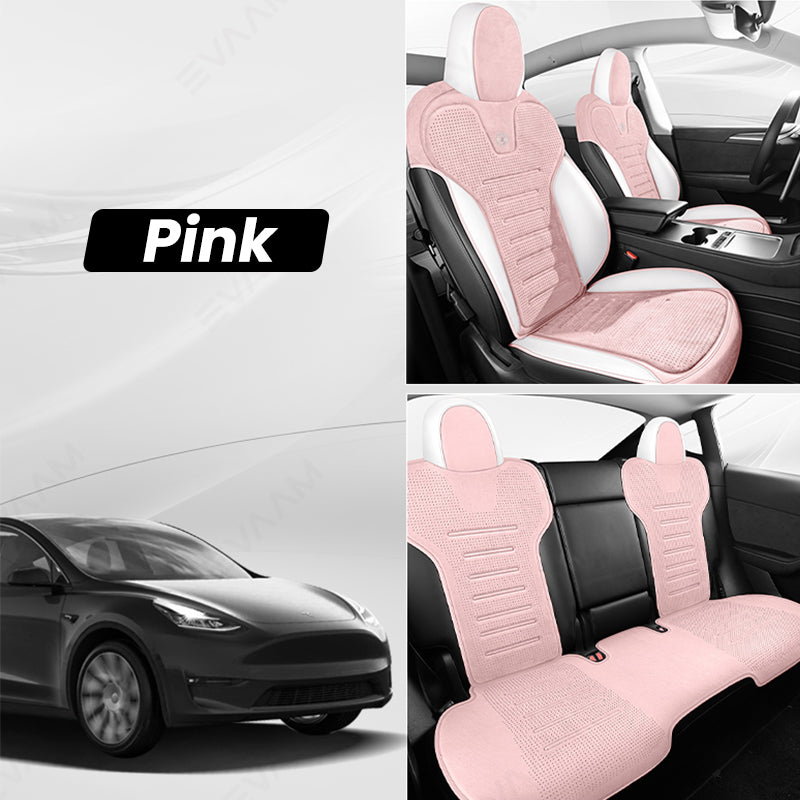 2024 Model 3 Highland EVAAM® Suede Seat Covers Set - EVAAM