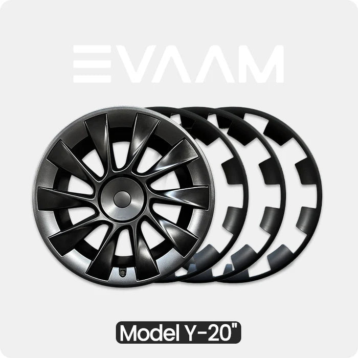 EVAAM® All-in-one Wheel Rim Protector for Tesla Model Y 20'' and Model Y 21'' Wheel(4 PCS) - EVAAM
