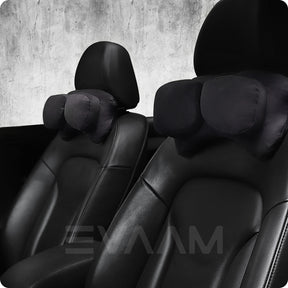 EVAAM® Upgrade Black Neck Support Pillow for Tesla Accessories (1Pc) - EVAAM
