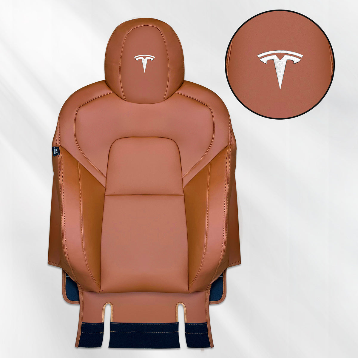EVAAM® Embroidery Customized logo for Leather Full Seat Covers - EVAAM