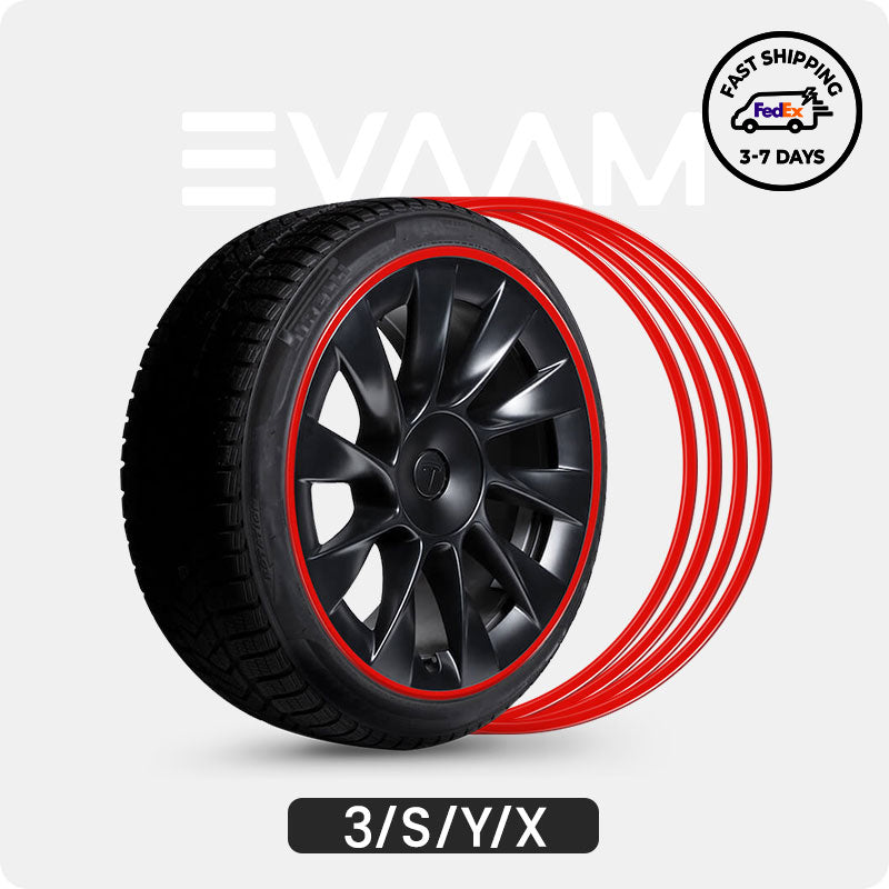 EVAAM® Aluminum Alloy Wheel Rim Protector RimCase For Tesla All Models (4 PCS) (2012-2024) - EVAAM