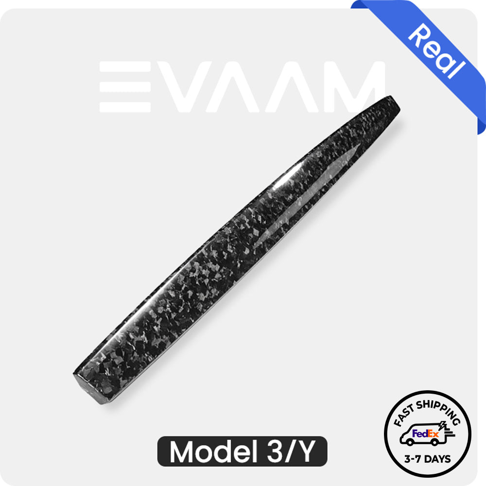 EVAAM® Armaturenbrett-Kappenabdeckung aus geschmiedeter Echtkarbonfaser für Modell 3/Y (2017–2023)