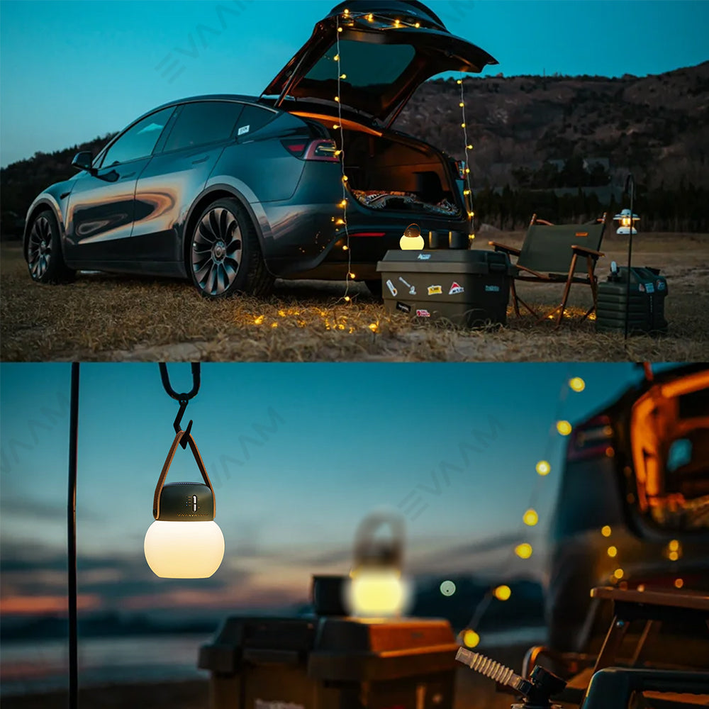 EVAAM® Bluetooth Speaker LED Camping Light for Tesla Model 3/Y/S/X - EVAAM