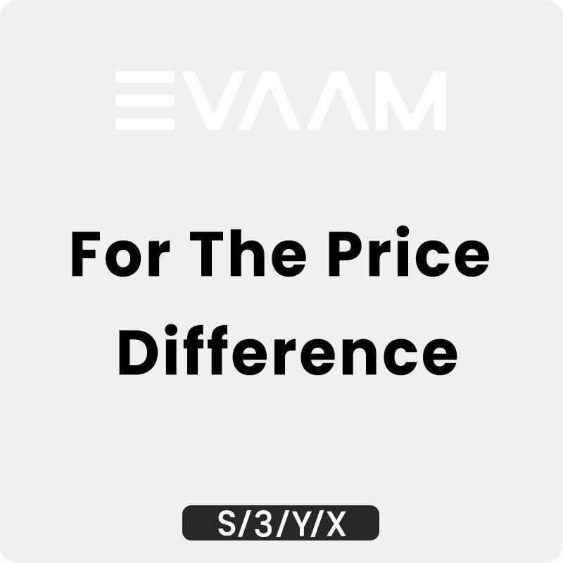 EVAAM® Leather Full Seat Covers price difference supplement (Non-product Link) - EVAAM