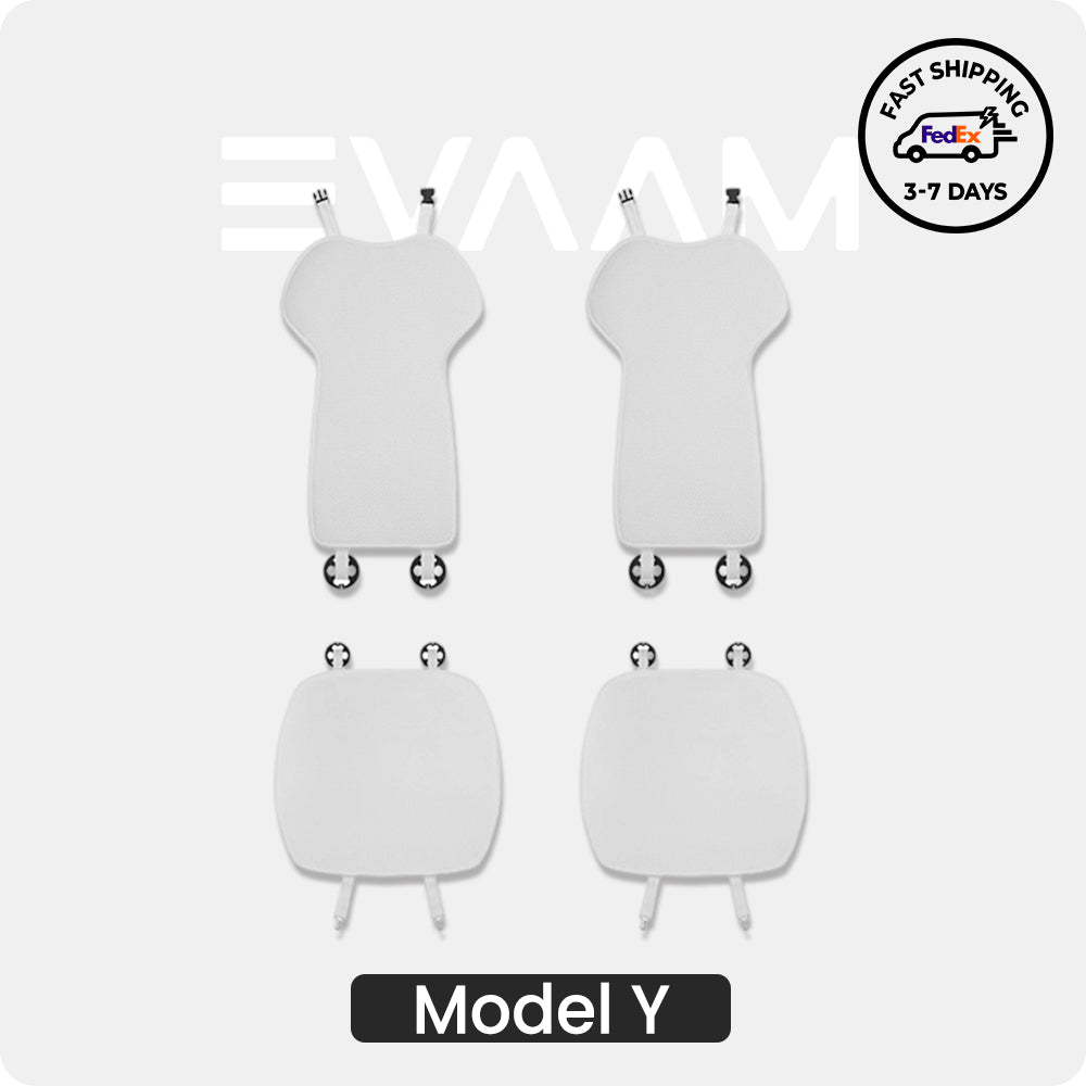 EVAAM® Ice Silk Breathable Air Mesh Seat Cushion for Tesla Model Y Juniper 2025+ - EVAAM