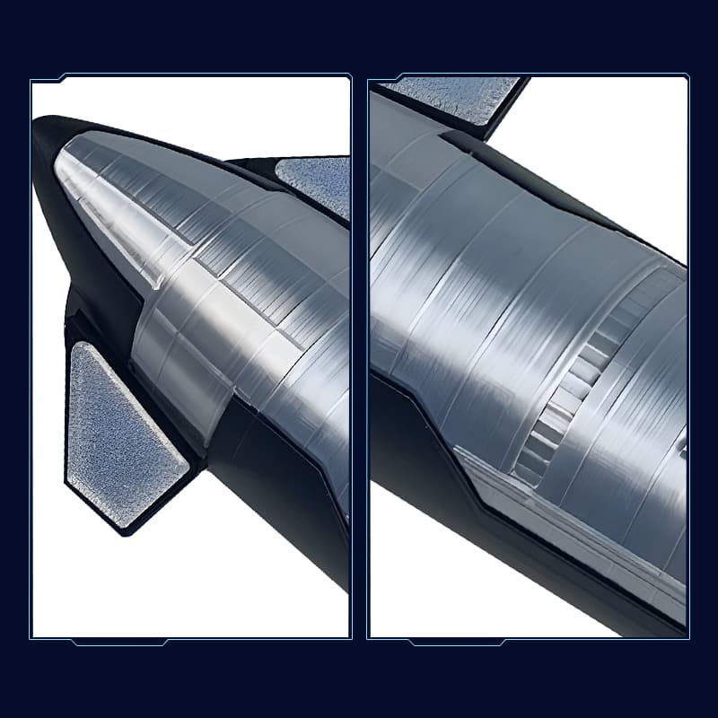 SpaceX Starship Rocket Assembly Model Kit - Aerospace Collectible & Souvenir