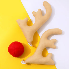 EVAAM® Reindeer Car Kit Antlers And Nose Set Christmas Decoration - EVAAM