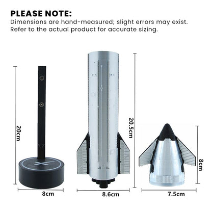SpaceX Starship Rocket Model: Humidifier, Ornament & LED Mist Flame Effect Gift