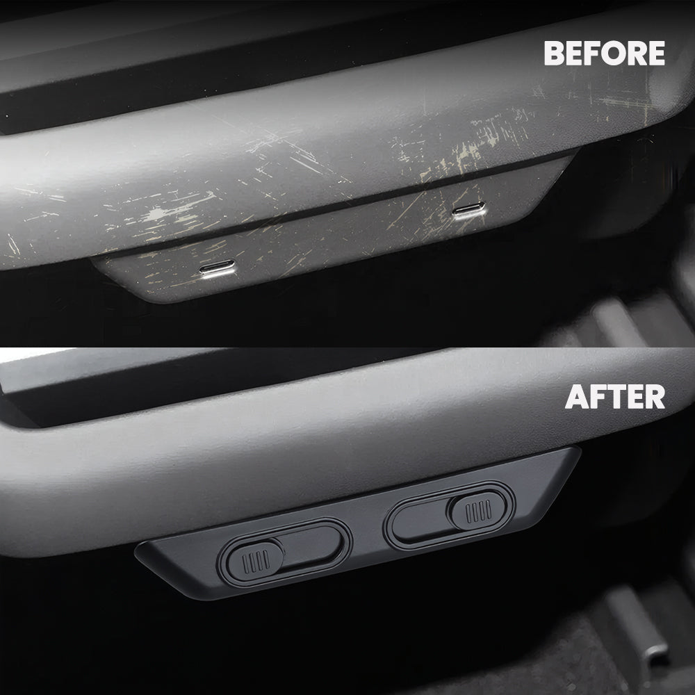 Rear Seat USB Port Protective Cover for Tesla Model Y Juniper 2025+ / Model 3 Highland 2024+