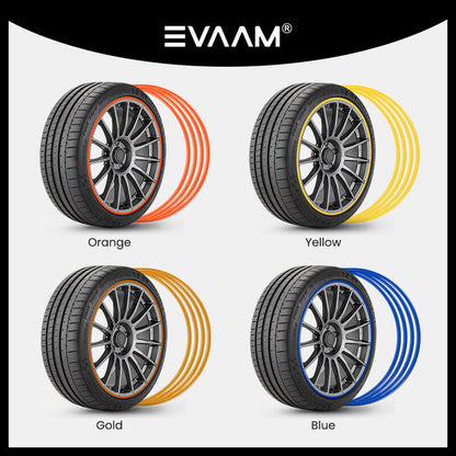 EVAAM® UPGRADE! Aluminum Alloy Wheel Rim Protector For All Brand Vehicles (4 PCS) - EVAAM