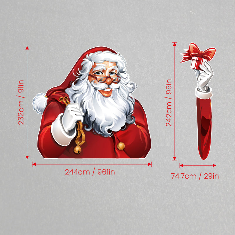 EVAAM® Christmas Santa Claus Rear Window Wiper Decal for Tesla Model 3/Y/S/X - EVAAM