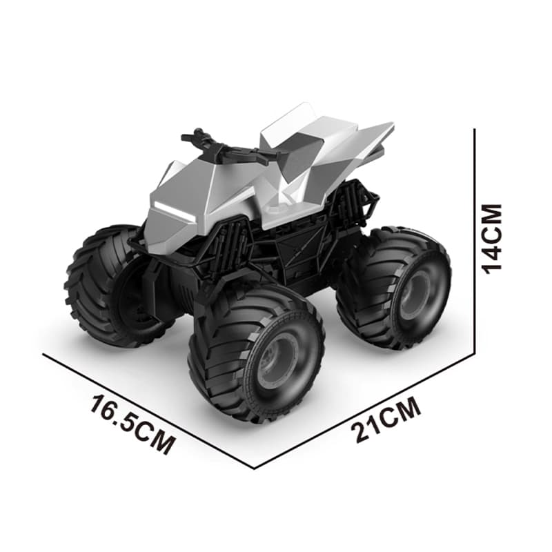 4WD Amphibious RC Stunt Car: Water Bullet Launcher, Mist Spray & LED Lights