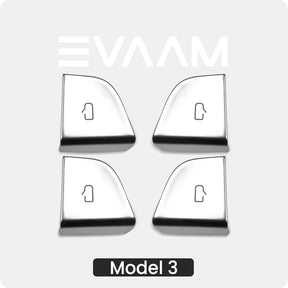 EVAAM® 4 PCS Door Button Switch Protection Cover for Model 3 Highland