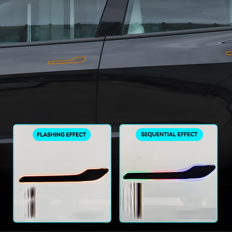 Ultimate RGB Auto-Presenting Door Handle Kit for Tesla Model 3 & Y