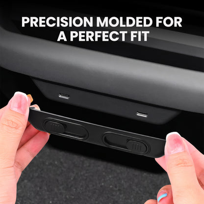 Rear Seat USB Port Protective Cover for Tesla Model Y Juniper 2025+ / Model 3 Highland 2024+