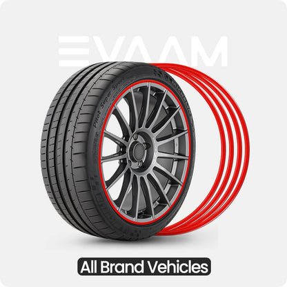 EVAAM® UPGRADE! Aluminum Alloy Wheel Rim Protector For All Brand Vehicles (4 PCS) - EVAAM