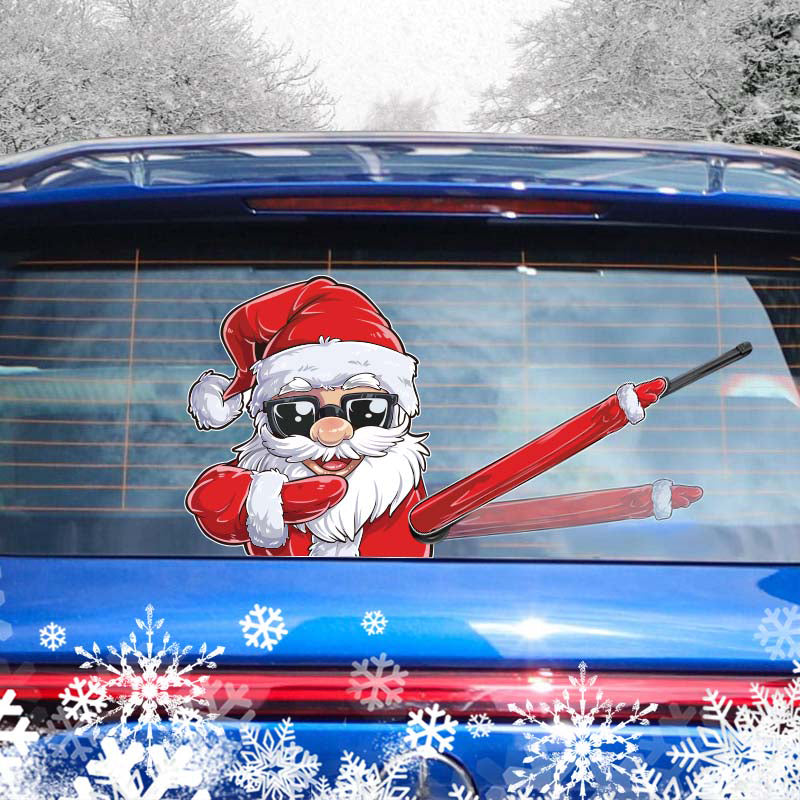 EVAAM® Christmas Santa Claus Rear Window Wiper Decal for Tesla Model  3/Y/S/X