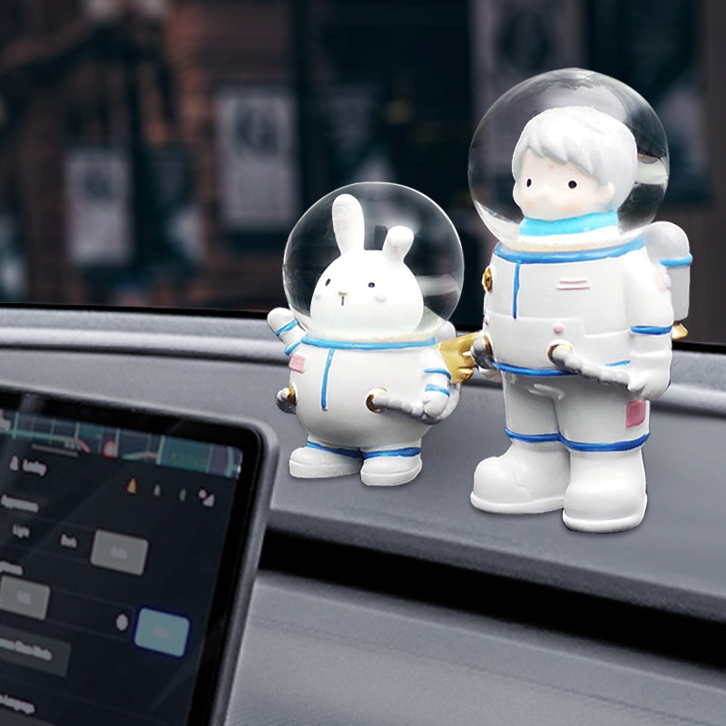 EVAAM® Astronaut & Pet Dash Space X Board Ornament for Tesla Accessories - EVAAM