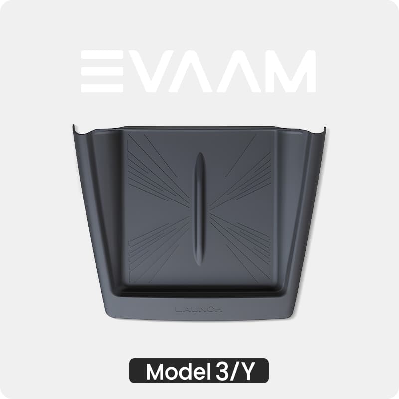 Magnetic Flip-Cover Silicone Wireless Charging Mat for Tesla Model Y Juniper 2025+ & Model 3 Highland