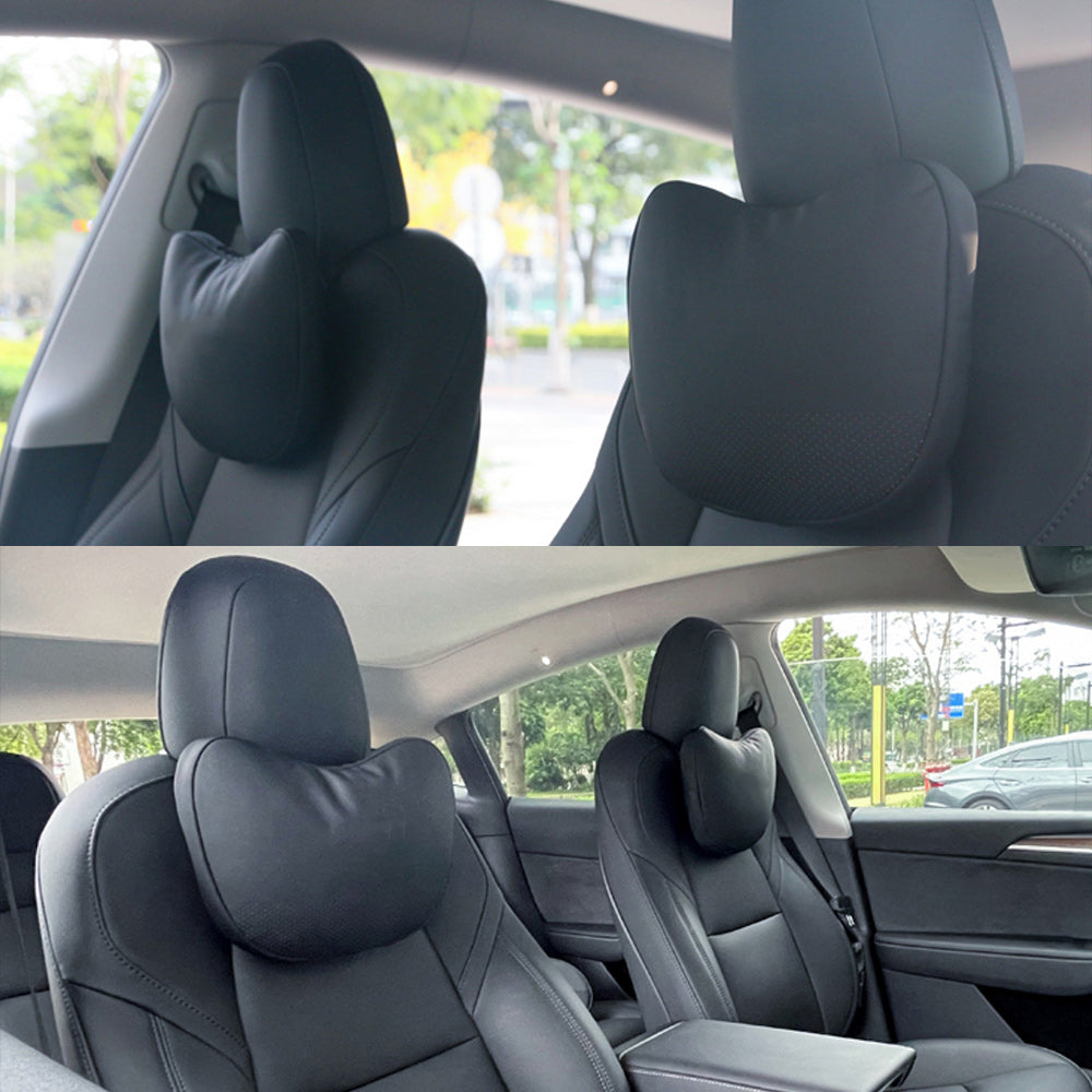 EVAAM® Nappa Leather Specialized Car Headrests for Tesla Model S/3/X/Y - EVAAM