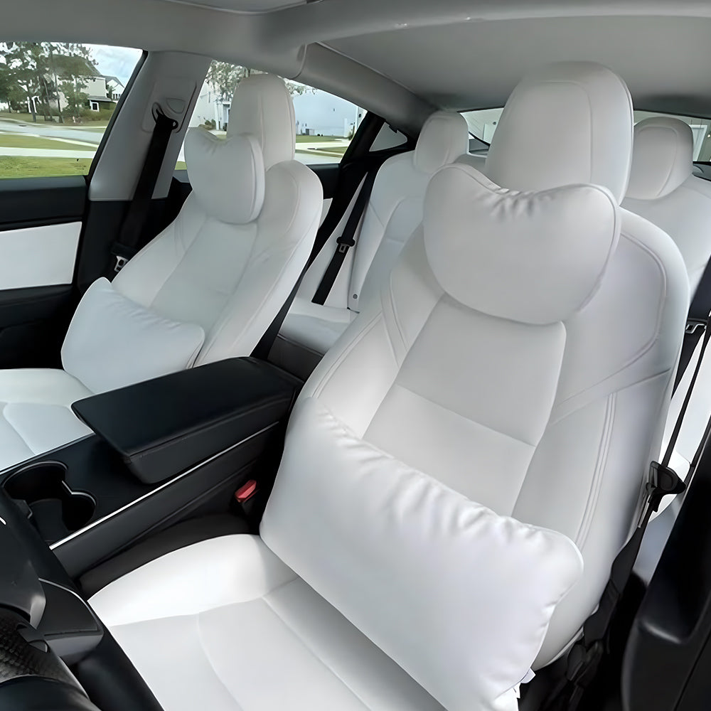 EVAAM® Nappa Leather Specialized Car Headrests for Tesla Model S/3/X/Y - EVAAM