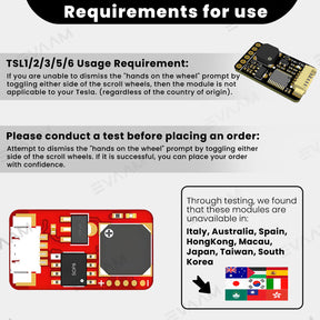 Autopilot Nag Elimination Module TSL6 Upgraded Version for Tesla Model 3/Y