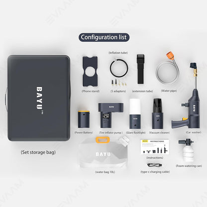 BAYU Auto 6-in-1 Outdoor Smart Kit for All Brand Vehicles-By EVAAM® - EVAAM