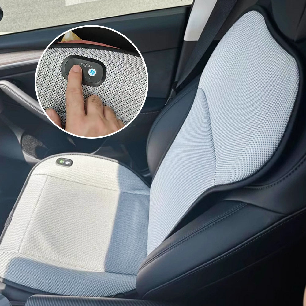 EVAAM® Breathable Ice Silk Cooling Seat Cushion Ventilation for Tesla Model 3/Y