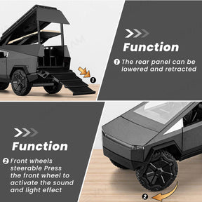 Cybertruck Car Model Pickup Camping RV 1/24 Alloy Toy Race Car