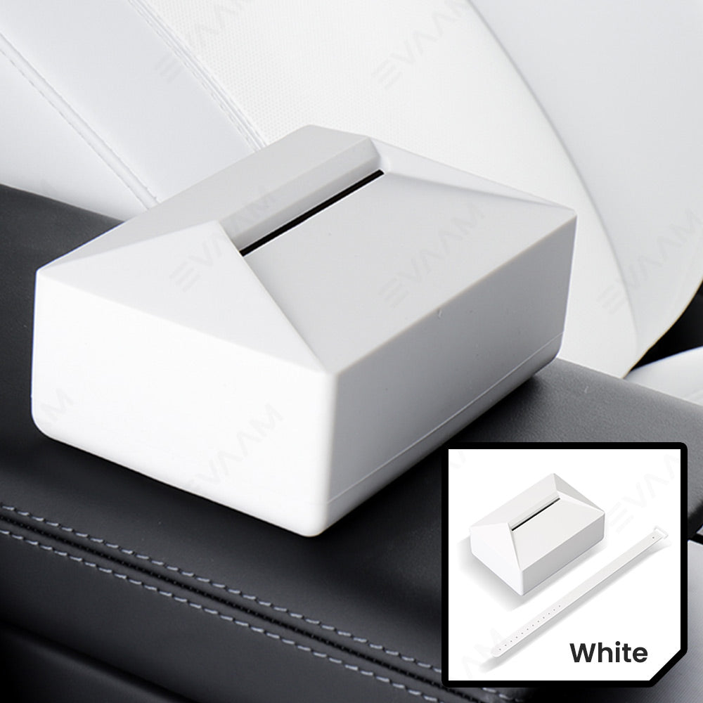 Silicone Tissue Box for Tesla Model S/3/X/Y &Cybertruck - Premium Automotive Accessory