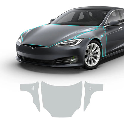 TPU Pre-Cut Invisible Full Car Paint Protection Film (PPF) for Tesla Model S (2016-2020)