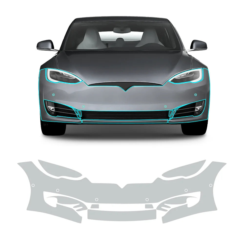 TPU Pre-Cut Invisible Full Car Paint Protection Film (PPF) for Tesla Model S (2016-2020)