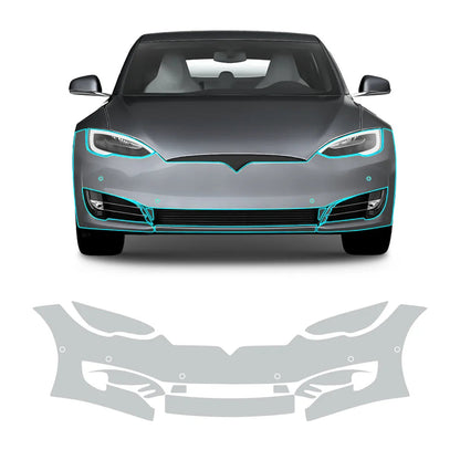 TPU Pre-Cut Invisible Full Car Paint Protection Film (PPF) for Tesla Model S (2016-2020)