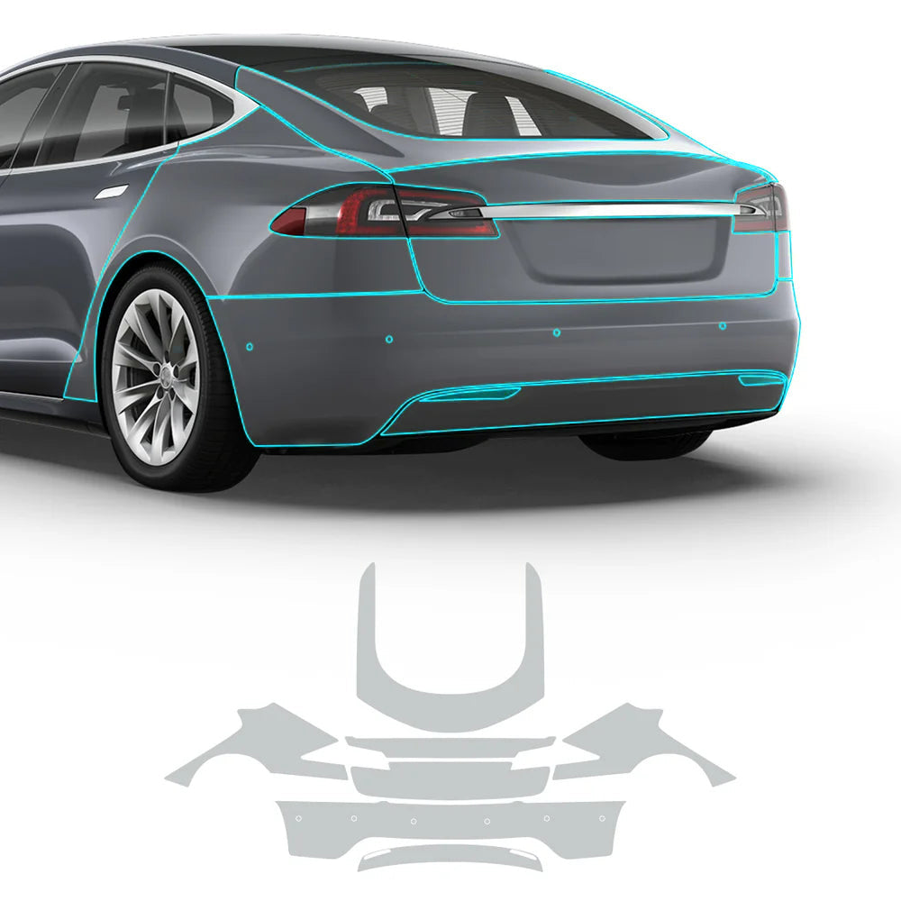 TPU Pre-Cut Invisible Full Car Paint Protection Film (PPF) for Tesla Model S (2016-2020)