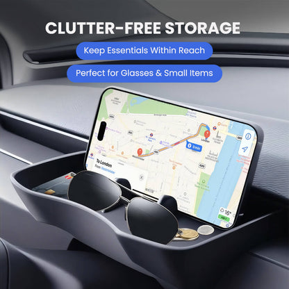 Dashboard Storage Tray & Multi-Use Holder for Tesla Model Y Juniper 2025+/Model 3 Highland 2024+
