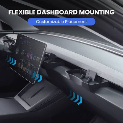 Dashboard Storage Tray & Multi-Use Holder for Tesla Model Y Juniper 2025+/Model 3 Highland 2024+