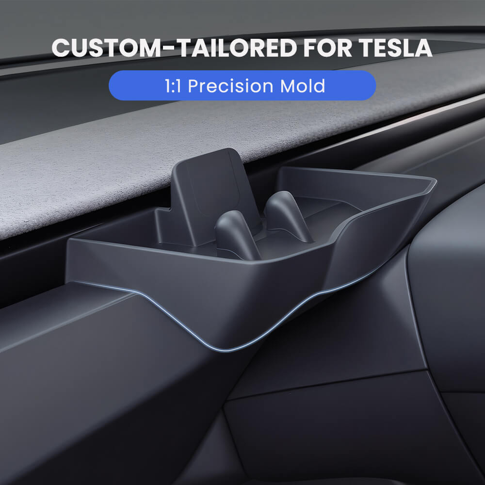Dashboard Storage Tray & Multi-Use Holder for Tesla Model Y Juniper 2025+/Model 3 Highland 2024+