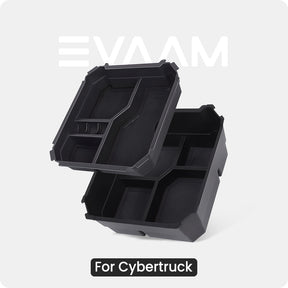 EVAAM® Double-layer center console organizer Tray for Cybertruck (2-pack)