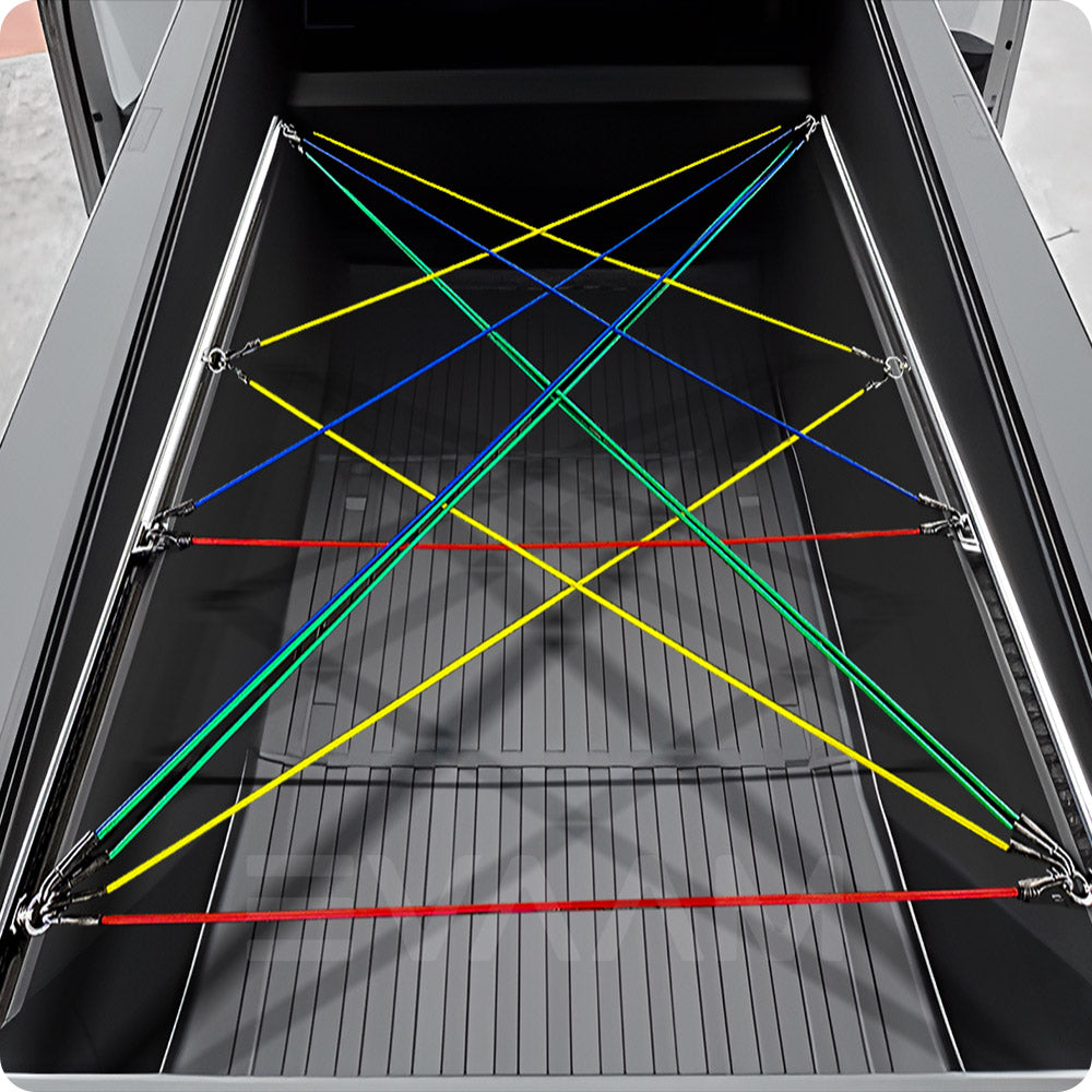 EVAAM® Bungee Cords With Hooks Bungee Straps for Cybertruck Bed - EVAAM