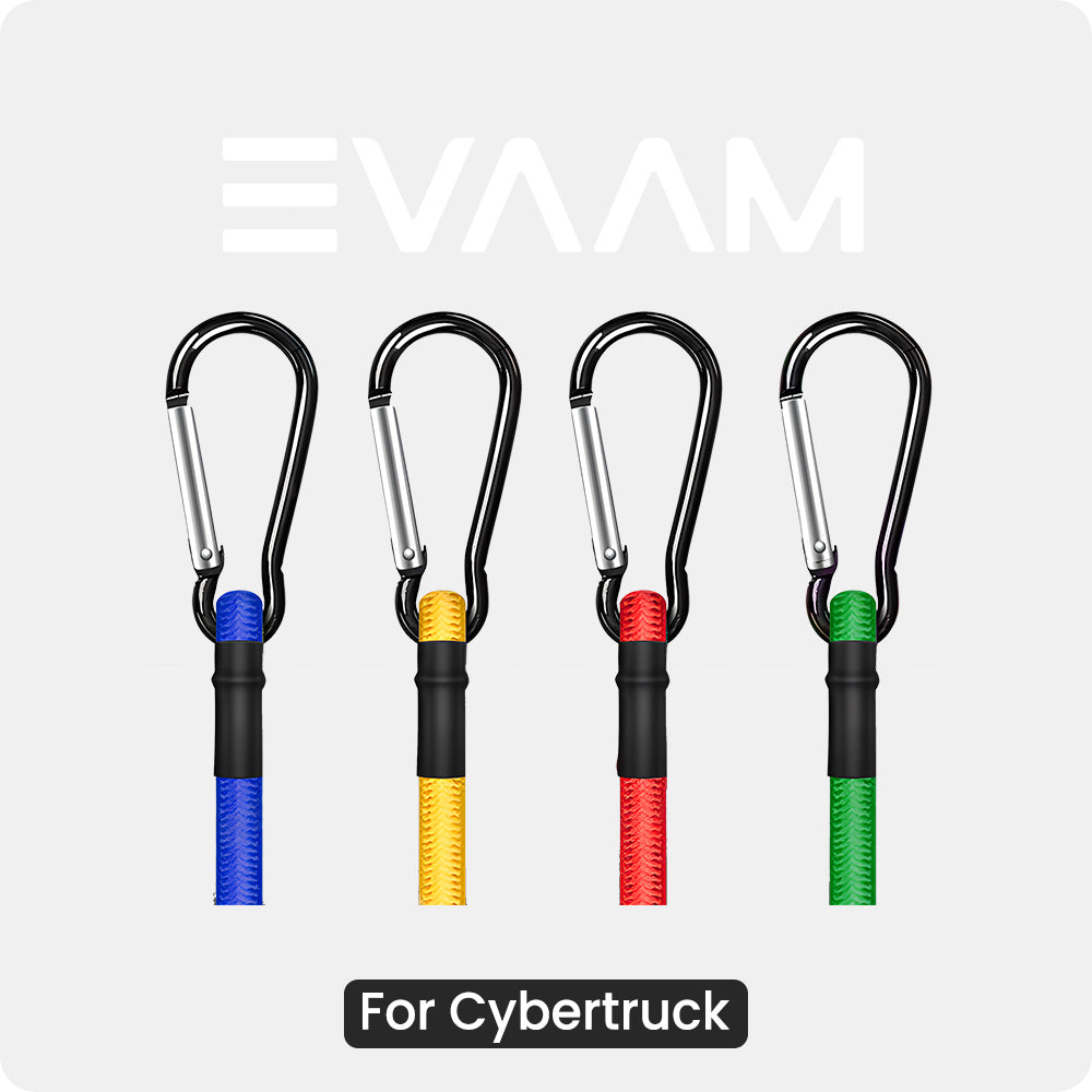 EVAAM® Bungee Cords With Hooks Bungee Straps for Cybertruck Bed