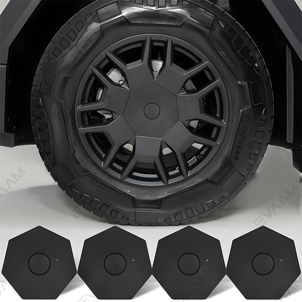 EVAAM Center Hub Heptagonal Caps Lug Nut Covers for Tesla Cybertruck