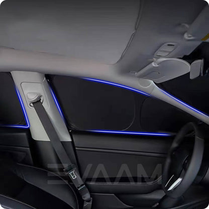 EVAAM™ Privacy and Thermal Insulated Shades Curtains for Model 3 Accessories - EVAAM