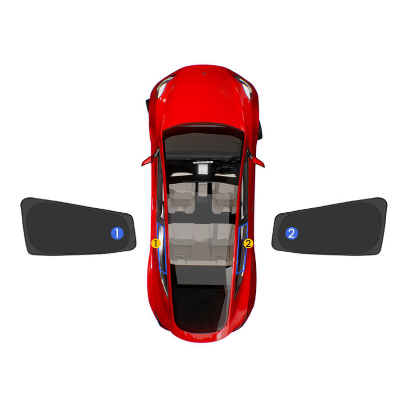 EVAAM® Privacy and Thermal Insulated Curtains for Model Y Accessories - EVAAM