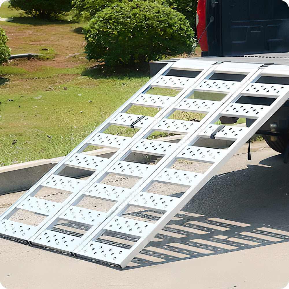 Tri-Fold Ramp Aluminum Ramps for Pickup Trucks for Cybertruck