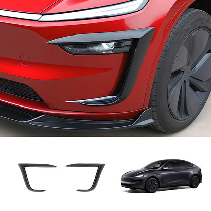 EVAAM® 3-Piece Front Lip Spoiler & Fog Light Trim for Tesla Model Y Juniper 2025+ - EVAAM